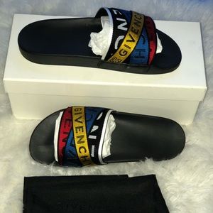 Men’s Givenchy Multi-color Logo Slides (43)